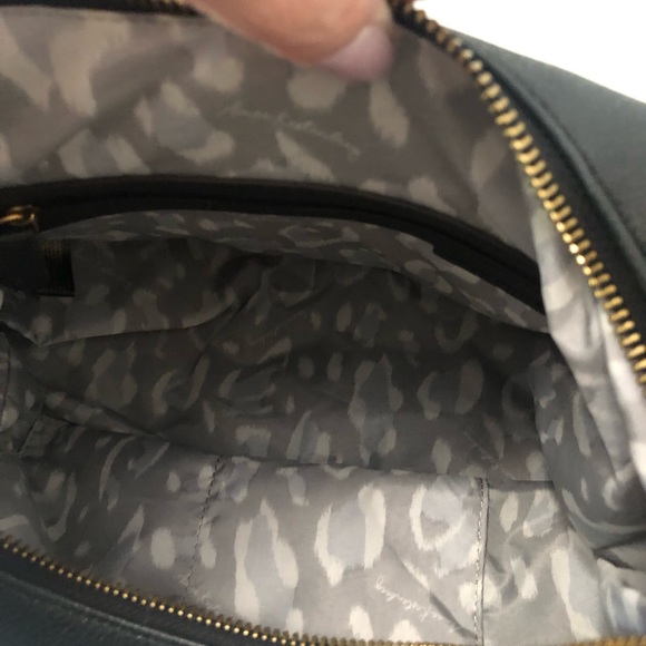 Aimee Kestenberg Black Leather Hobo Leopard Print Bag Purse -No B.S.. - Picture 2 of 13